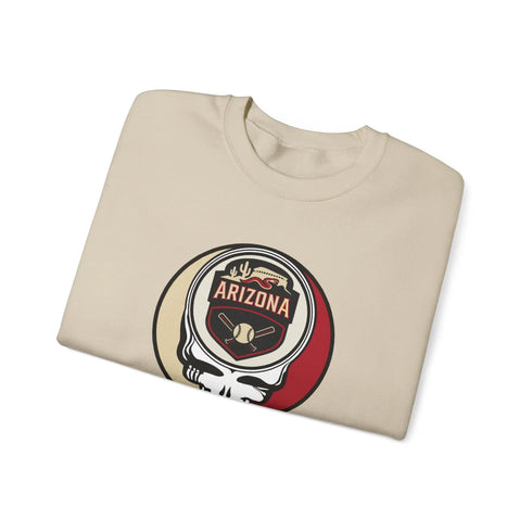 Grateful Dead - Arizona Diamondbacks Stealie Grateful Dead Crewneck Sweatshirt - MLB - StealieShop